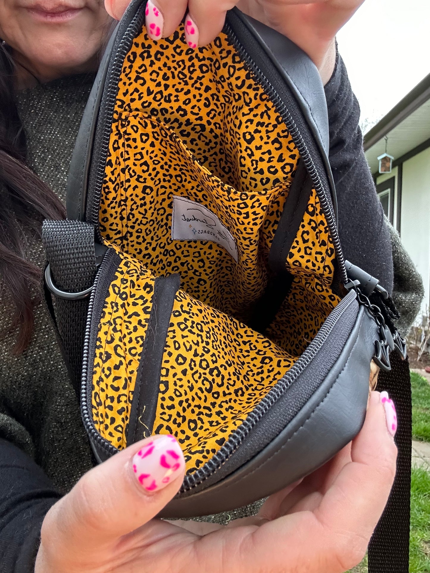 Leopard Coffin Crossbody