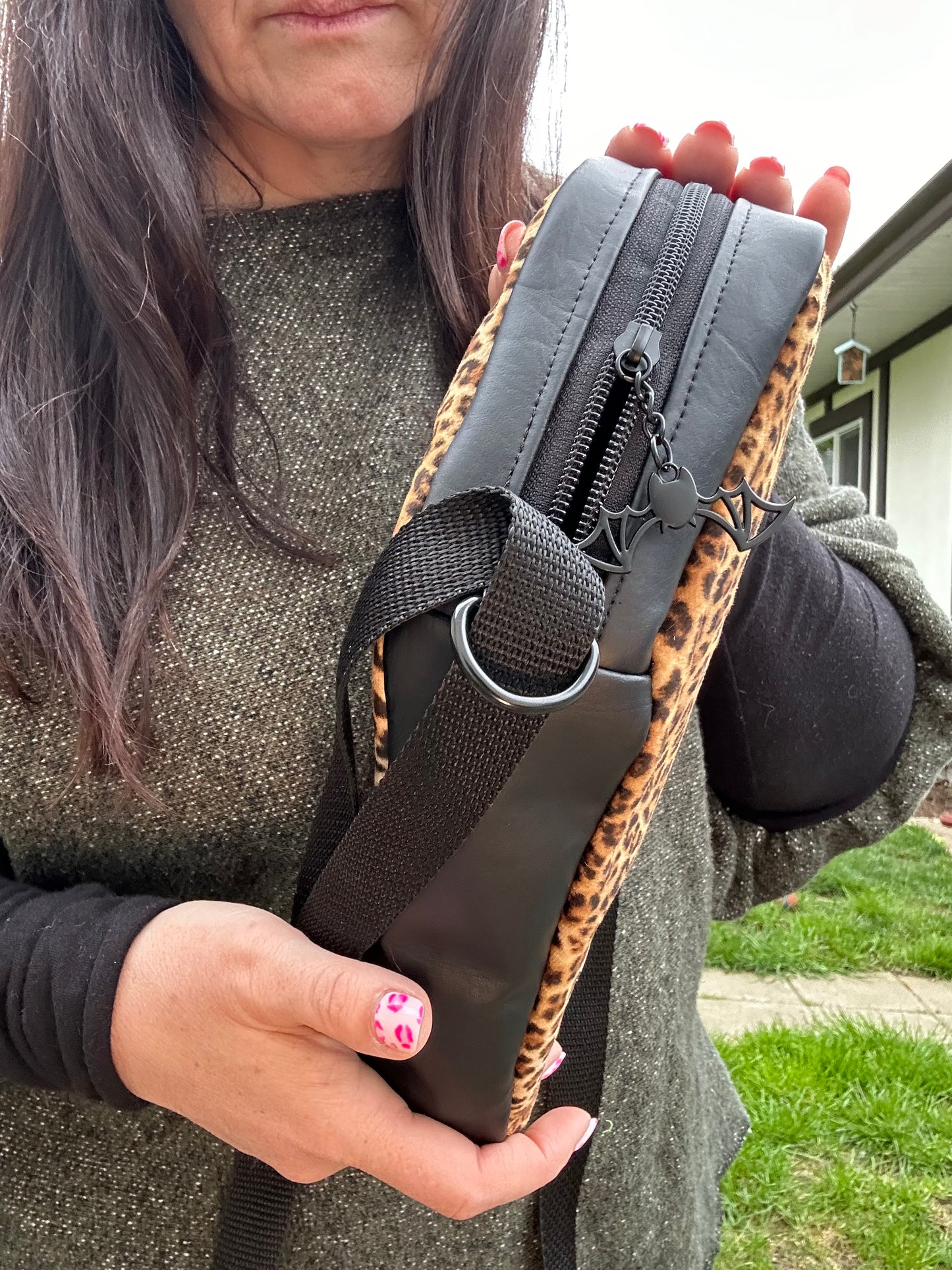 Leopard Coffin Crossbody