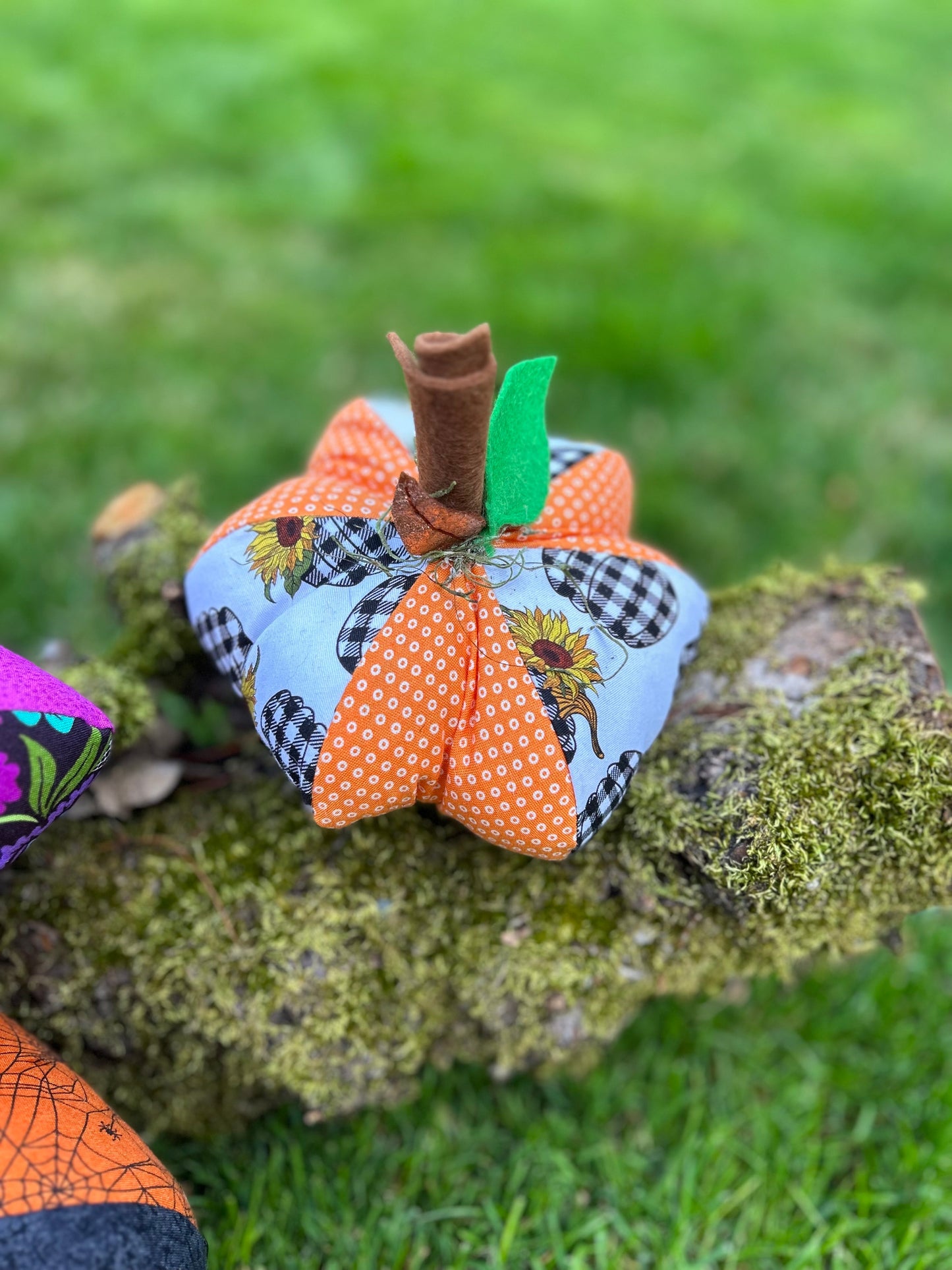 Small Patchwork Pumpkins