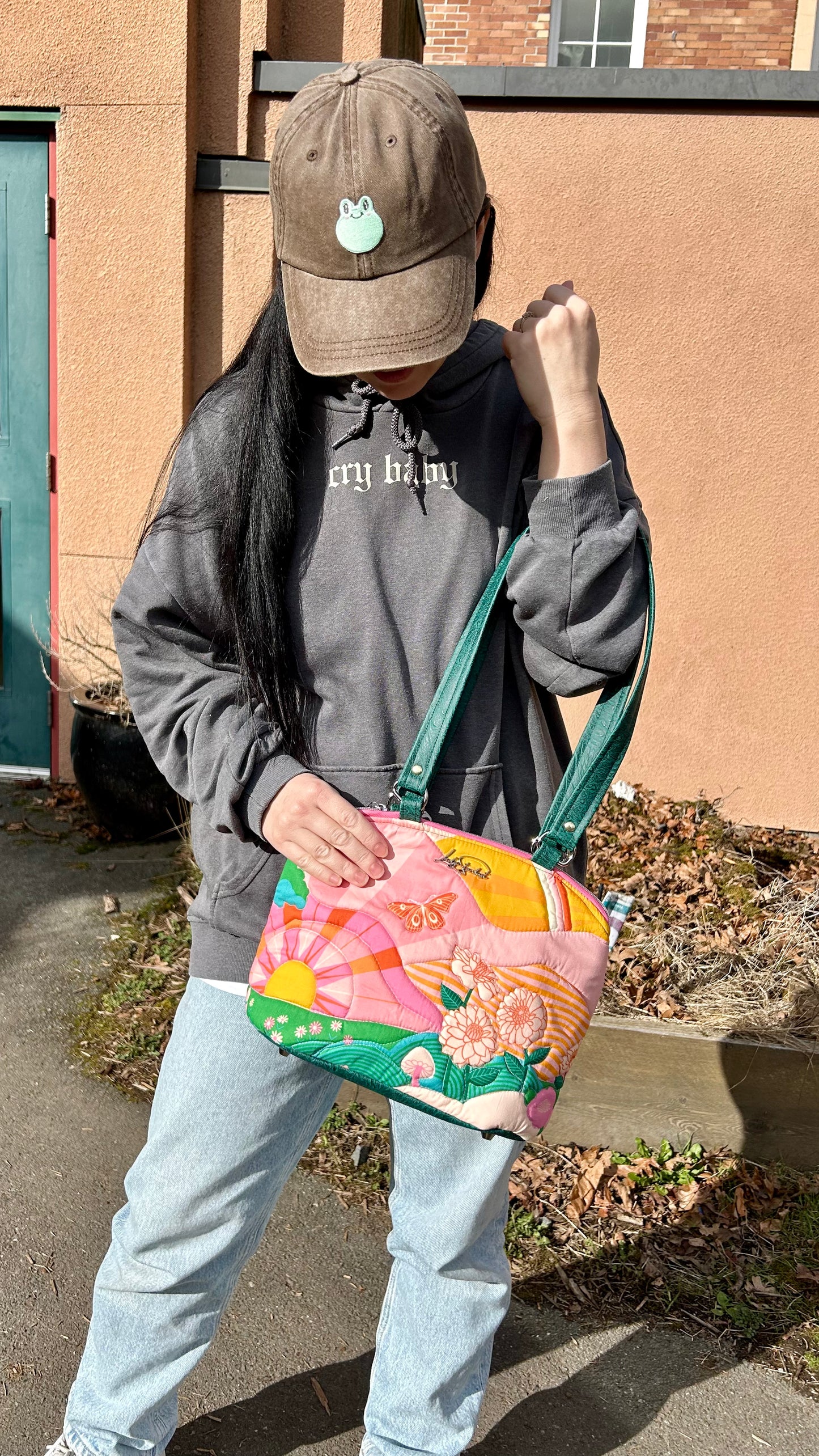 Quilted Sunrise Shoulder Bag