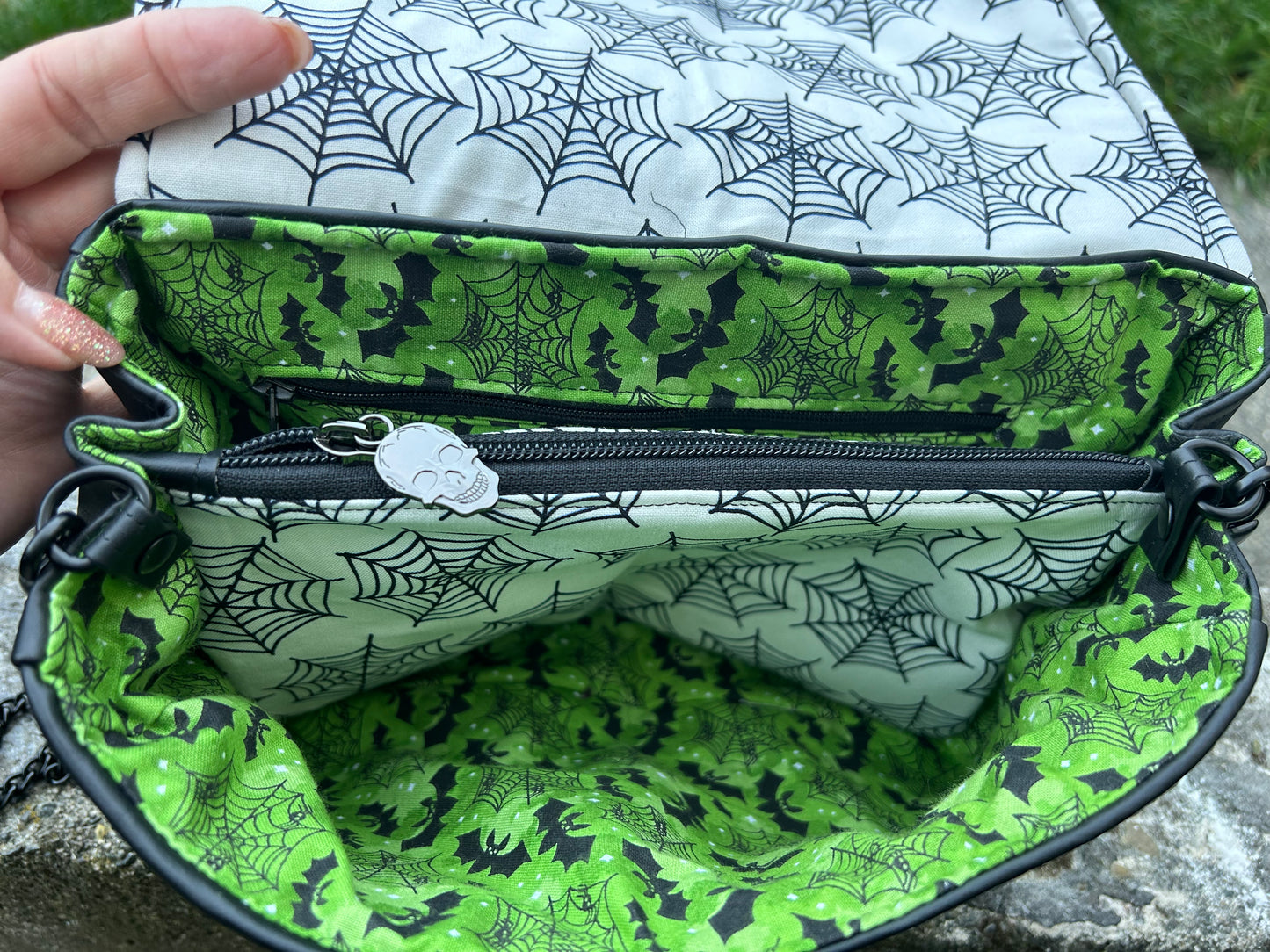 Glitter Web Crossbody