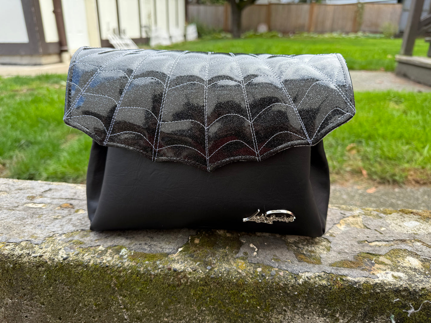 Glitter Web Crossbody