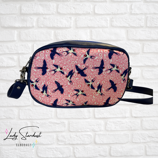 Navy Swallow Crossbody