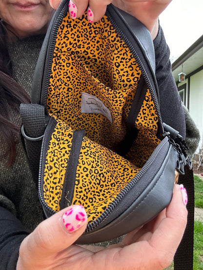 Leopard Coffin Crossbody