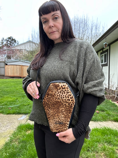 Leopard Coffin Crossbody