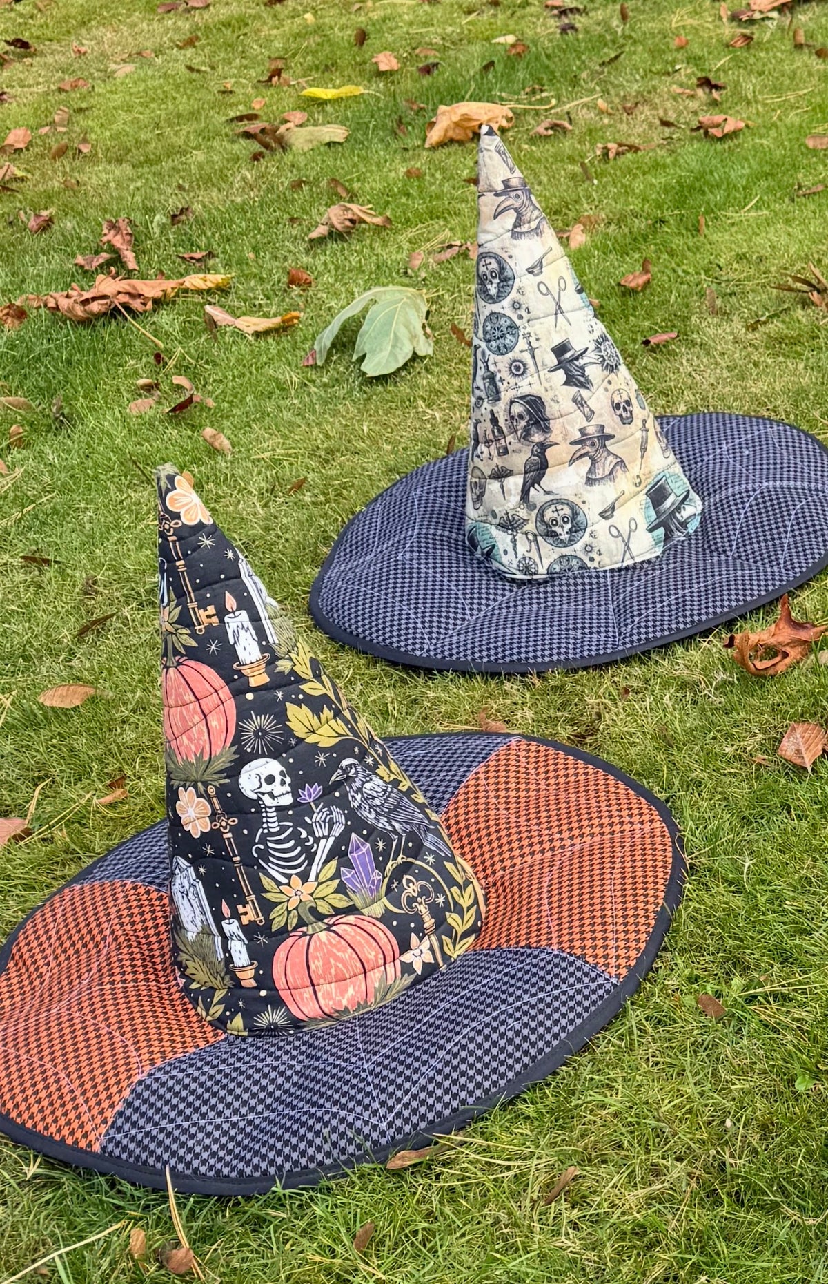 Quilted Witch Hats (Detailed quilting)