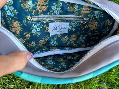 Summer Quilted Crossbody (Blue)