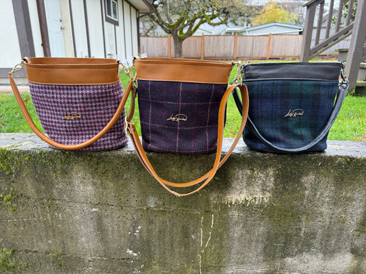 Harris Tweed Bucket Bag