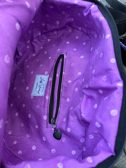 Purple Raven Dance Heart Bag