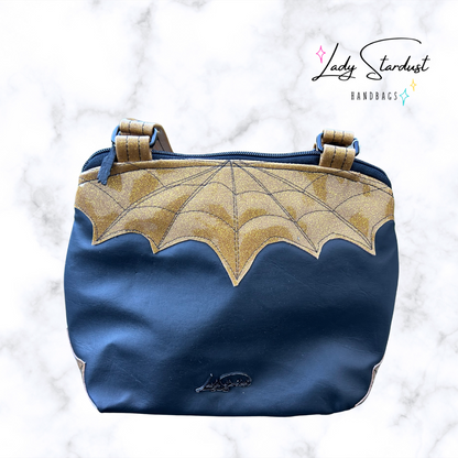 Gold Webbed Shoulder Bag