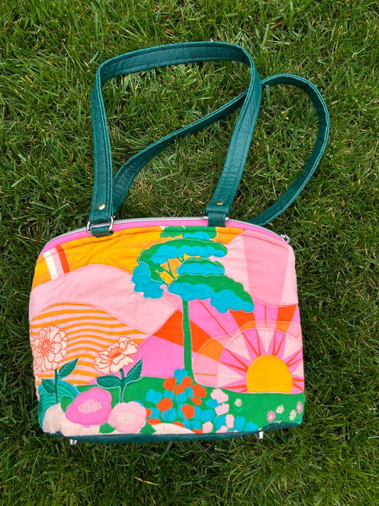 Quilted Sunrise Shoulder Bag