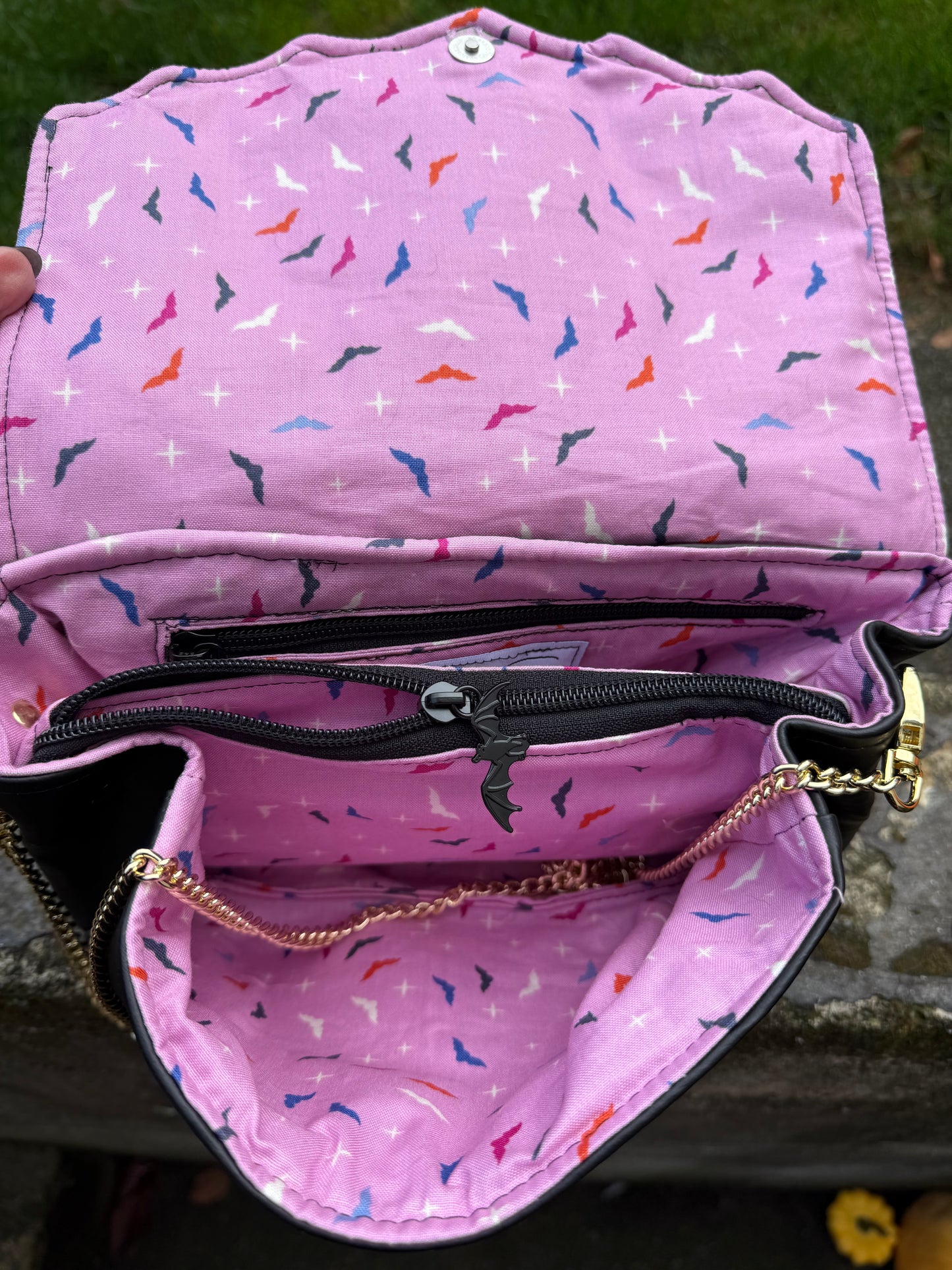 Glitter Web Crossbody