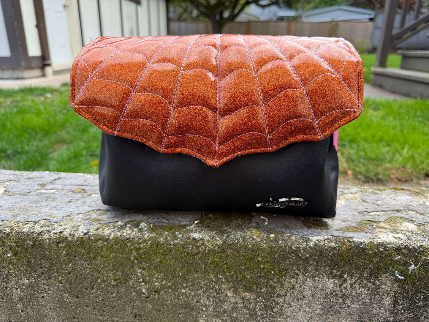 Glitter Web Crossbody