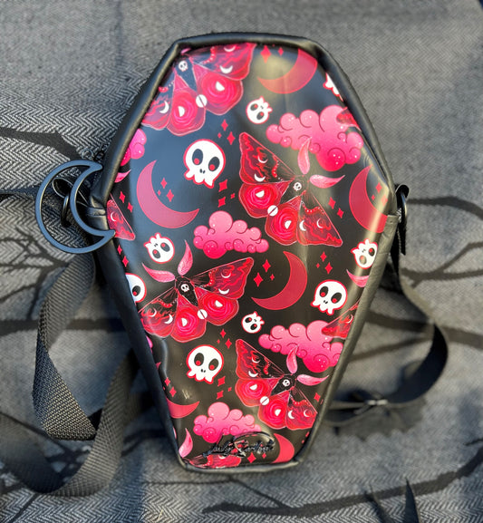 Death Moth Coffin Crossbody