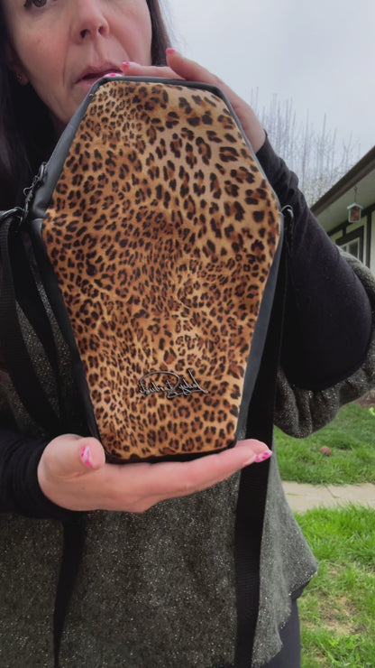 Leopard Coffin Crossbody